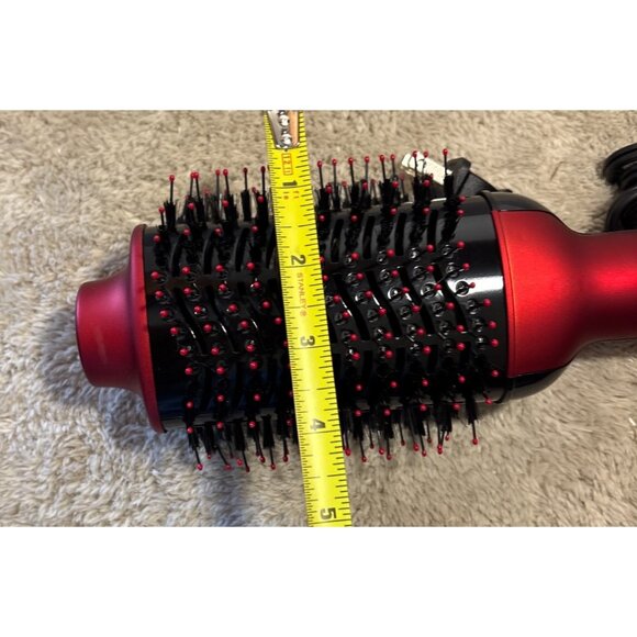 Revlon One Step Hair Dryer & Volumizer Hot Air Brush Styler Red Black NWOB - Picture 9 of 9